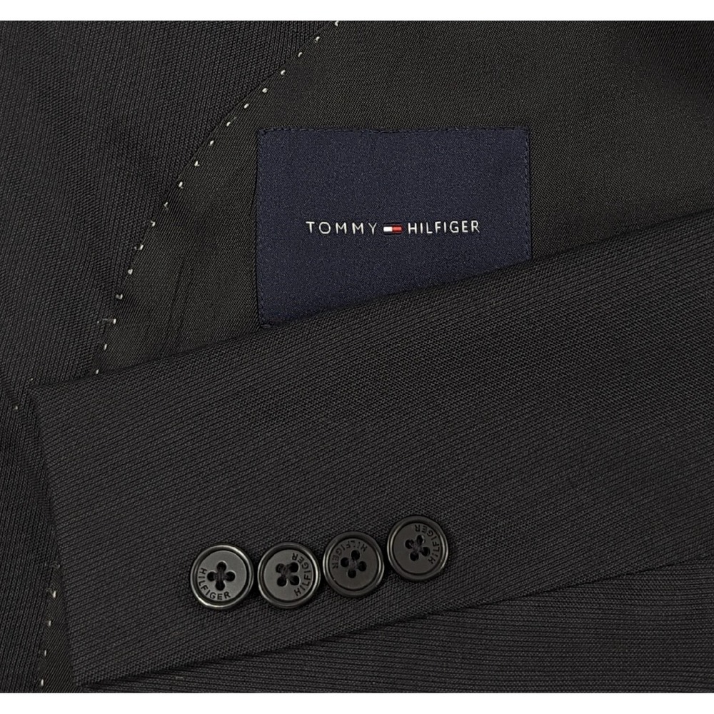 Mens Tommy Hilfiger Blazer Sport Coat Sport Jacket Wool 50R Slim Button Coat